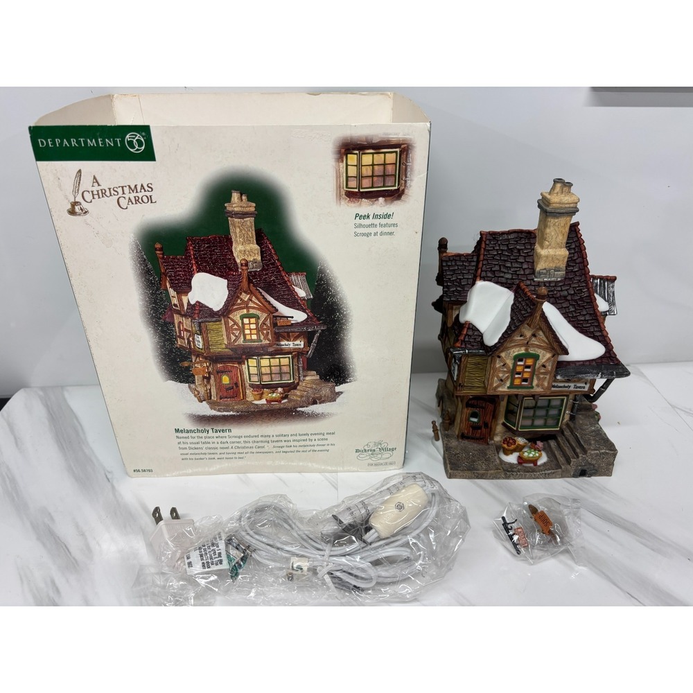 Department 56 Dickens Village Melancholy Tavern A Christmas Carol #56.58703 LNC